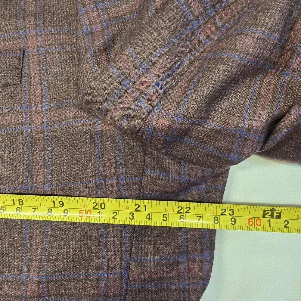 Bonobos Zignone Italy Wool  Plaid Blazer Jacket Men 46r